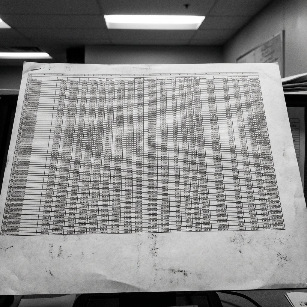 Messy Excel Spreadsheet